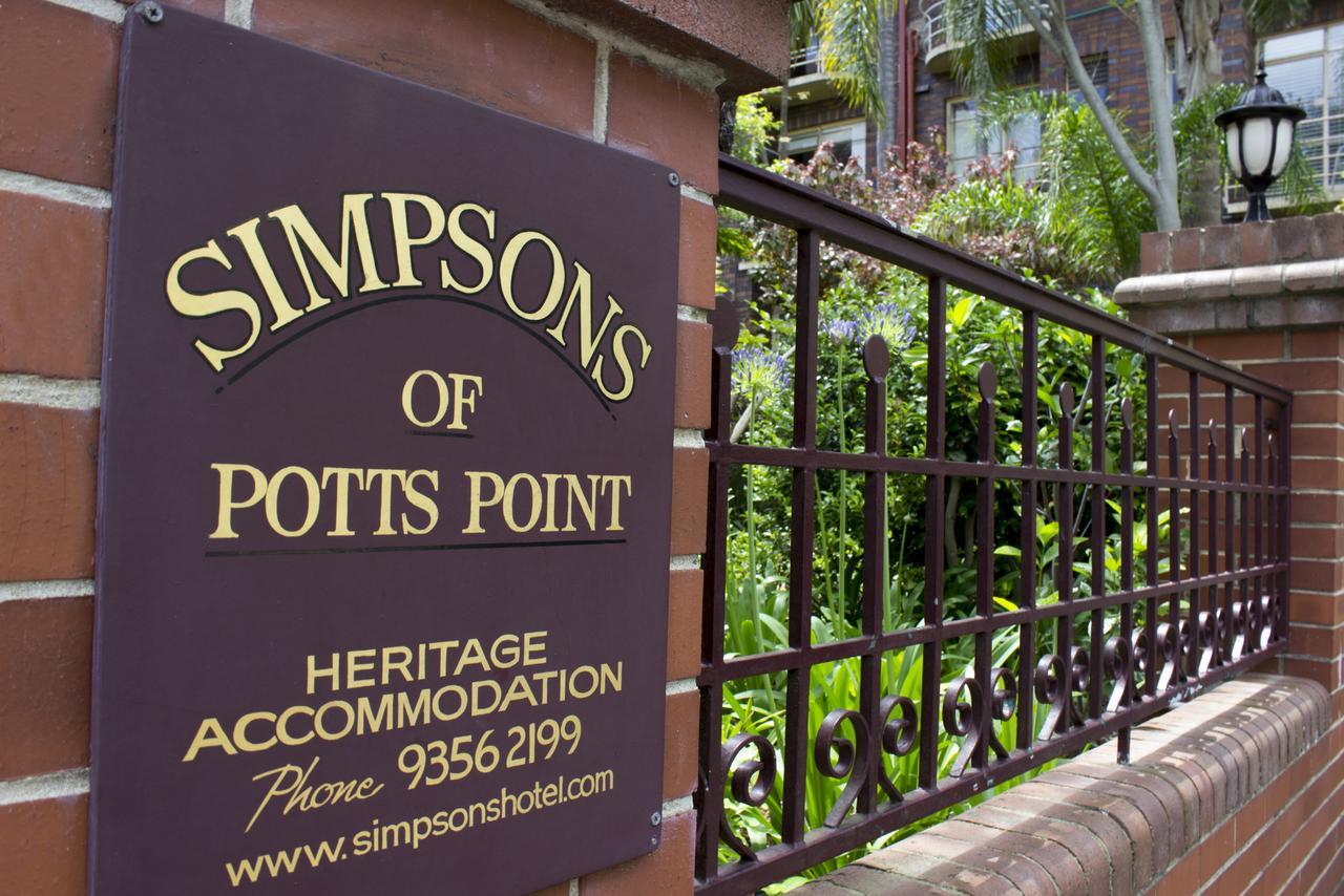 悉尼 Simpsons Of Potts Point酒店 外观 照片